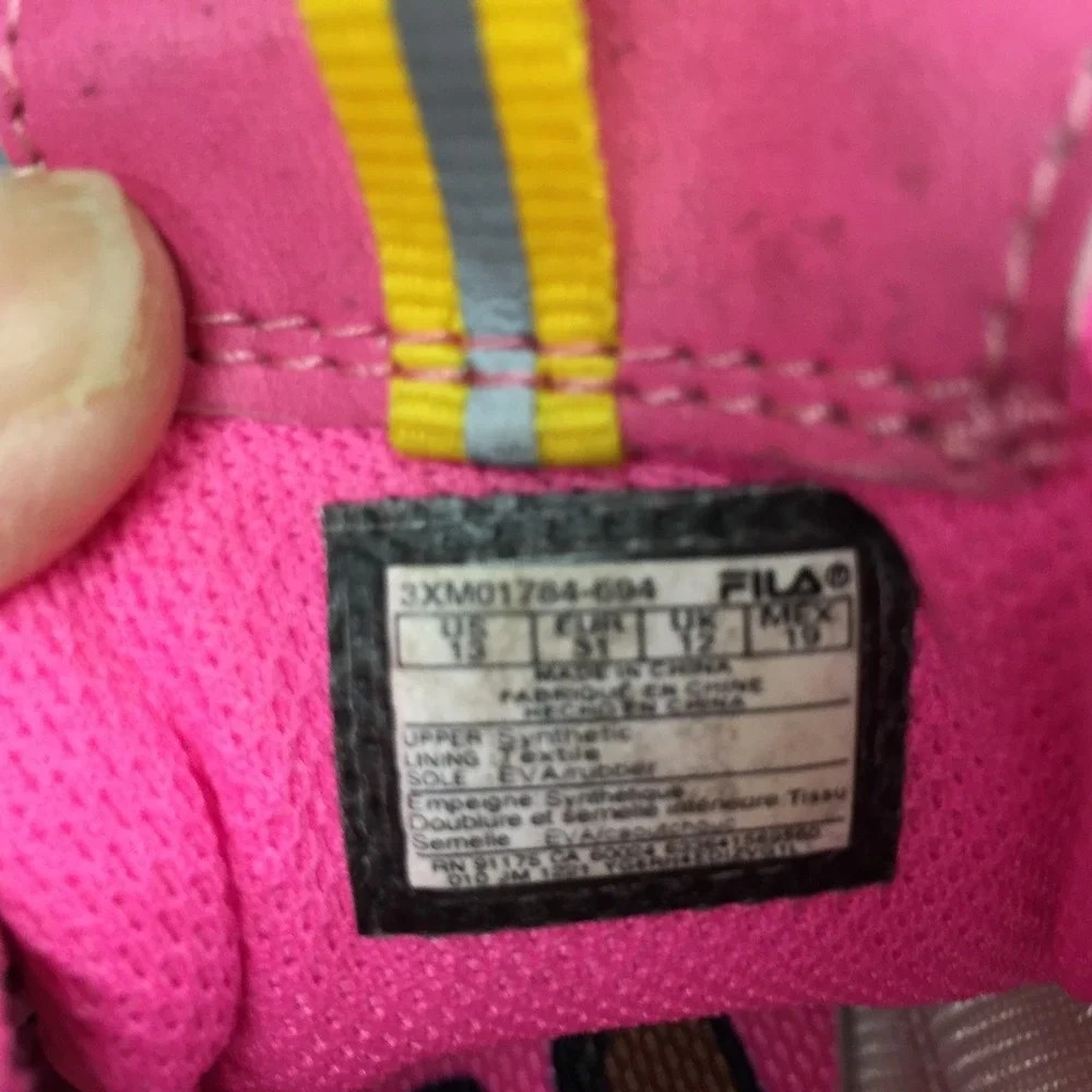 Fila Disruptor II Kids‎ Pink Sweet Treats Cupcake Sneakers 3XM01784-694 Size 13